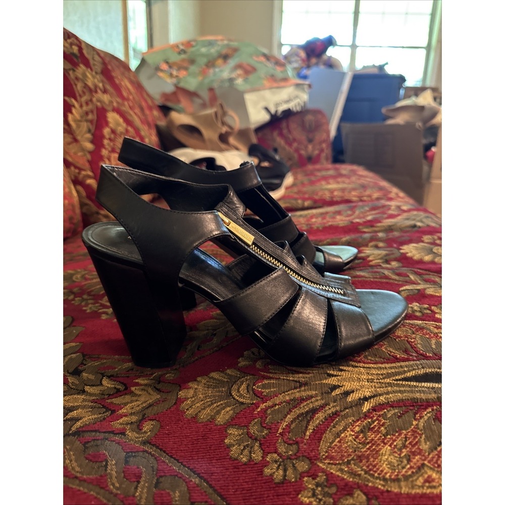 MICHAEL Michael Kors Damita Block Heel Sandals Black  Size 8.5